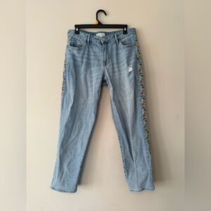 Knox Rose Embroidered Denim Jeans